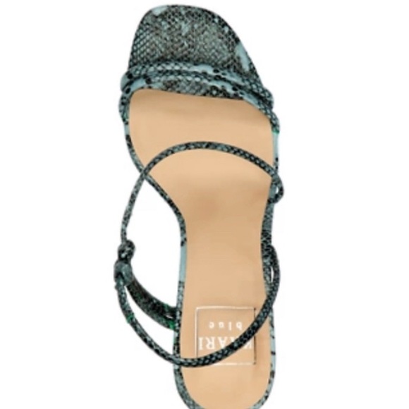 KAARI BLUE Women’s Laurel Sandal 3 inch Heels Faux Leather Snake Print Sz 8 NWT - Picture 2 of 7